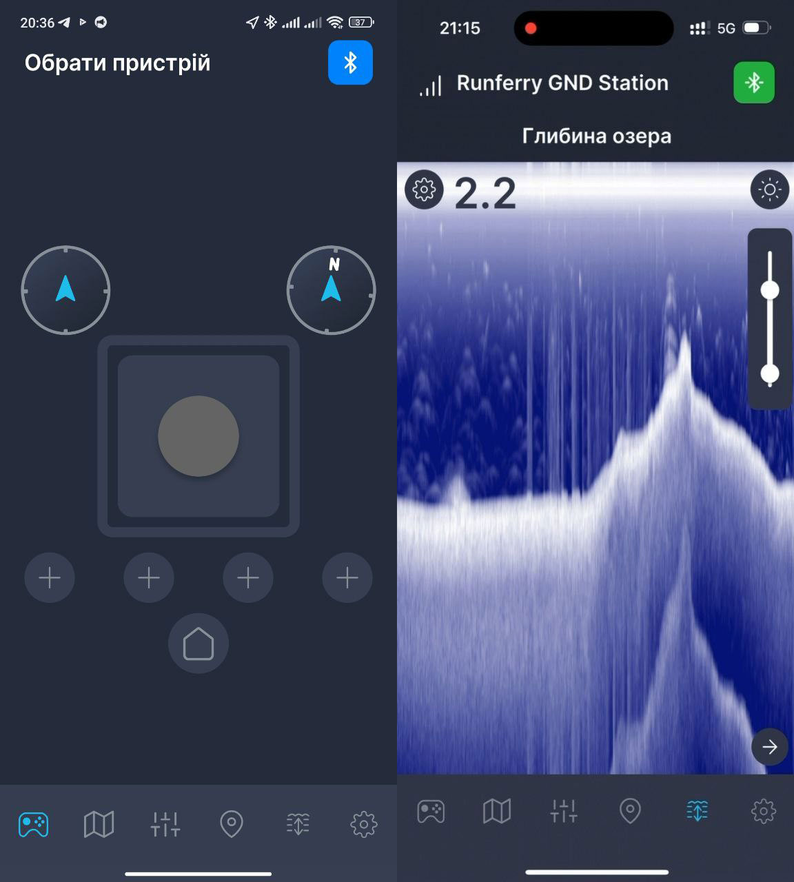 приложение для эхолота Runferry Echo 200S