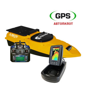 Кораблик Амур TF520 GPS Желтый