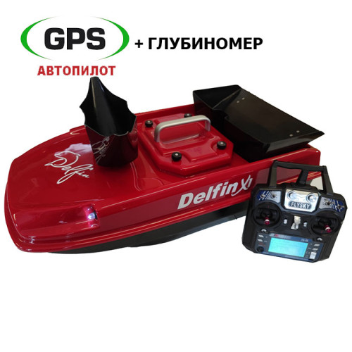 Кораблик для рыбалки Дельфин-Х1 с GPS автопилотом "Twin GPS" и глубиномером