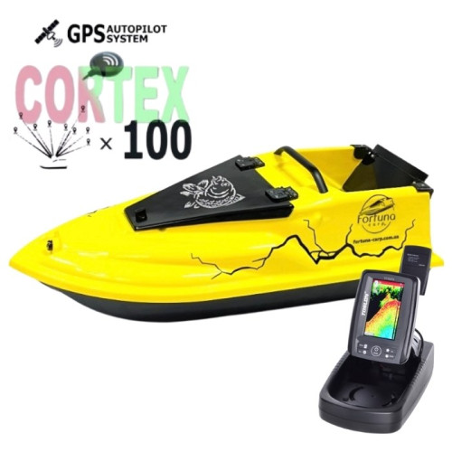 Кораблик для рыбалки Фурия Фюжн с эхолотом Toslon TF520 и GPS Cortex 6+1