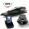 Кораблик для карповой рыбалки Фурия Шторм Черный с эхолотом Toslon TF500 и GPS автопилотом (Maxi 100х(9+1))