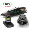 Кораблик для карповой рыбалки Фурия Шторм Черный с эхолотом Toslon TF520 и GPS автопилотом (V3 6+1) на 100 водоемов