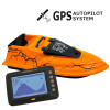 Прикормочный Кораблик Фурия Шторм белый с эхолотом Toslon TF300 и GPS автопилотом V3 9+1