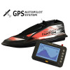 Кораблик для рыбалки Фантом Модерн Черный c эхолотом Toslon TF300 + GPS автопилот maxi (9 + 1)х100