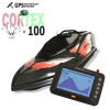 Кораблик Фантом Модерн Черный c GPS автопилотом Cortex 9+1 (maxi)  и эхолотом Toslon TF300