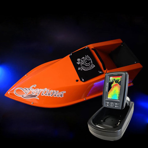 Кораблик для рыбалки Фортуна с аккумулятором 34000 mAh и эхолотом Toslon TF520
