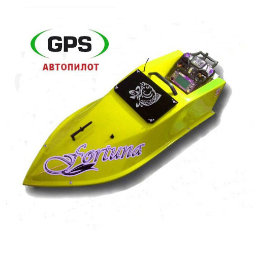 Закормочный кораблик Фортуна 45000 mAh с GPS автопилотом третьего поколения V3 для рыбалки на 3+1 точек