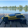 Двухбункерный кораблик для рыбалки Runferry Camarad V4 Yellow GPS FF918 (Камарад В4 желтый с эхолотом Lucky 918 и автопилотом)