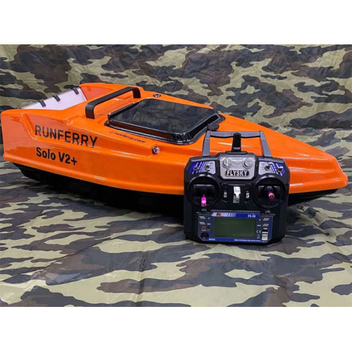 Прикормочный кораблик для рыбалки 2023 года выпуска - Runferry Solo V2+ (plus) c GPS автопилотом 100х(9+1)