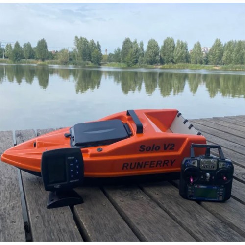 Карповый кораблик для завоза прикормки Runferry Solo V2 (Ранфери Соло В2) FF918 GPS