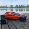 Кораблик для рыбылки Runferry Solo V2 (оранжевый) с эхолотом Toslon TF520 и GPS автопилотом на 100 водоемов