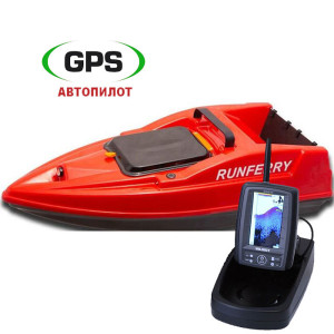 Кораблик Runferry Solo V2 (Red) TF500 GPS