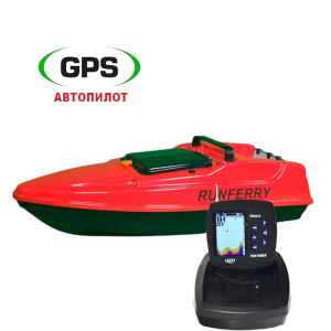 Кораблик Runferry Solo Optima (Red) GPS с эхолотом Lucky FF918