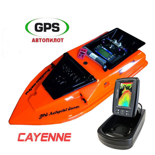 Кораблик для карповой рыбалки Spectre RT (Спектр РТ) с GPS автопилотом и эхолотом Toslon TF520