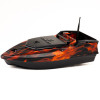 Карповый кораблик Skiff Bot Pro S Красный (аквапринт пламя) с GPS и глубиномером