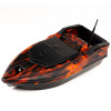 Карповый кораблик Skiff Bot Pro S Красный (аквапринт пламя) с GPS и глубиномером