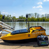 Кораблик Skiff Bot Pro S Желтого цвета с эхолотом Toslon TF300 и автопилотом