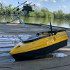 Кораблик Skiff Bot Pro S Желтого цвета с эхолотом Toslon TF300 и автопилотом