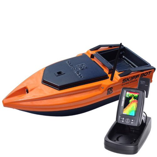 Кораблик Skiff Bot Pro S1 Orange с эхолотом TF520 и GPS