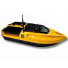 Двухбункерный кораблик Skiff Bot Pro S2 Желтый (Yellow) с GPS и глубиномером