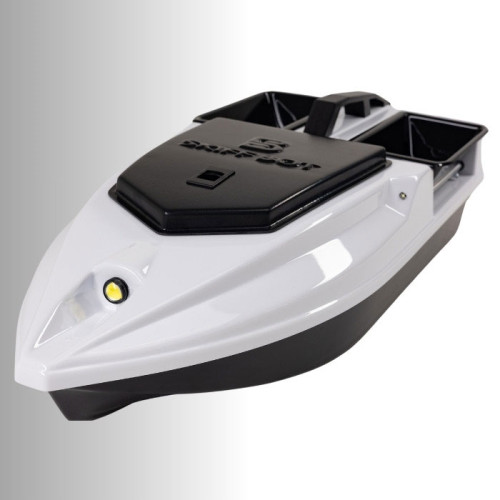 Двухбункерный кораблик Skiff Bot Pro S2 Белый с GPS и глубиномером
